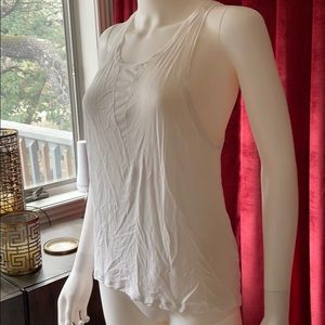 Trouve White Sheer Tank Size M